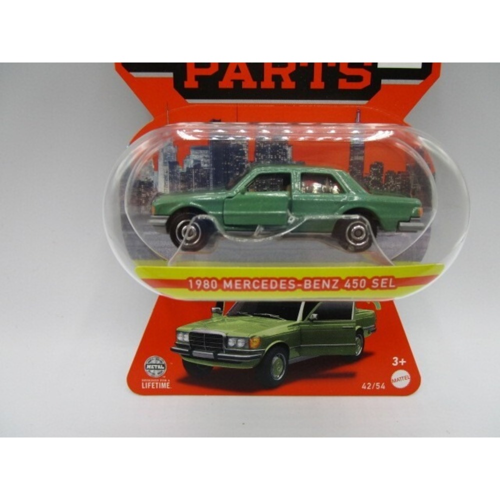 Matchbox Moving Parts 1980 Mercedes-Benz 450 SEL Green Diecast Car 70 Years